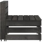  Srednja vrtna sofa od paleta od sivo impregnirane borovine | shoptok.hr