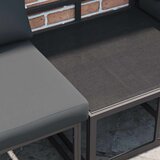  Sjedeća garnitura za vrt 12 kom. Crna Aluminij | shoptok.hr