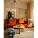 Micadoni Okrugao stolić za kavu od punog hrasta u prirodnoj boji ø 90 cm Charlotte – | shoptok.hr