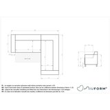 Miuform Antracitno siva sklopiva/s prostorom za odlaganje kutna garnitura (s desnim kutom/u obliku slova L) Classy Sophie – | shoptok.hr