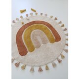 Nattiot Ciglasti/krem periv/ručno rađen pamučan dječji tepih ø110 cm Rainbow Toffee – | shoptok.hr