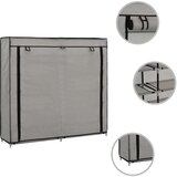 vidaXL 282434 shoe cabinet with cover grey 115x28x110 cm fabric | shoptok.hr