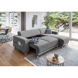 Miuform Siva sklopiva/s prostorom za odlaganje kutna garnitura Classy Sophie – | shoptok.hr