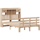  Krevet s regalom za knjige bez madraca 135x190 cm od borovine | shoptok.hr