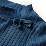  Dječja majica dugih rukava rebrasto pletena modra 128 | shoptok.hr