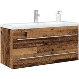  Kupaonski Lavabo - Umivaonik s ugrađenim umivaonikom od starog drva i obrađenog drva | shoptok.hr