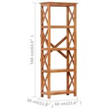 vidaXL Knjižna polica 60x30x160 cm akacija s finišem iz palisandra | Shoptok.si