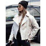 DStreet Kurtka damska SOFTSTILL zamszowa z kożuszkiem kamelowa | Shoptok.si