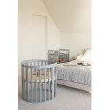 Waldin Oval krevetić 7u1 s madracem GREY | shoptok.hr