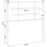  Metalno zamjensko uzglavlje bijelo 100 cm | shoptok.hr
