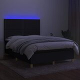  box spring s madracem LED crni 140x200 cm od tkanine | shoptok.hr