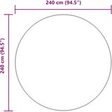  Čupavi tepih s visokim vlaknima NAVARRA krem 240x240 cm | shoptok.hr