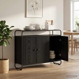  Komoda Crni hrast 102 x 35 x 75 cm Konstruirano drvo Slike