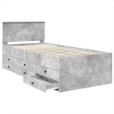  Krevet na dan Beton siva i crna 100 x 200 cm Konstruirano drvo | shoptok.hr