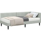 Kotni okvir postelje z matrico Drugo 2 pcs Svetlo siva Žamet, (5000123384) | Shoptok.si