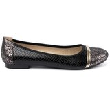 GOODIN Black ballerinas with gold decorations | Shoptok.si