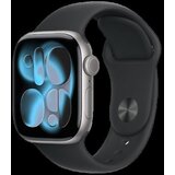 Apple Watch Series 11 GPS 46mm Space Grey Aluminium Case With Black Sport Band MEV44 M/L | Eponuda.ba