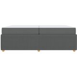  Krevetna konstrukcija Tamno siva 200 x 200 cm tkanina | shoptok.hr