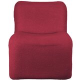 Leitmotiv Rdeč/bordo rdeč fotelj iz tkanine bouclé Fuerza – | Shoptok.si