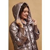 Marisse Raspberry Metallic Quilted Jacket | ePonuda.com