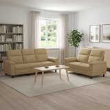  Set sofe 2 pcs Svijetlosmeđa Tkanina | shoptok.hr