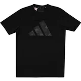 ADIDAS SPORTSWEAR Funkcionalna majica 'Essentials Seasonal' temno siva / kaki / črna