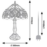 Brilagi tiffany vitražna stona lampa luisa 1xE27/40W/230V | Eponuda.com