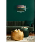  Duolla - Luster na sajli DUO 1xE27/15W/230V prečnik 40 cm siva/zelena/zlatna | Eponuda.com