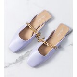 Gemre Purple Elegant Mules Baras | Shoptok.si