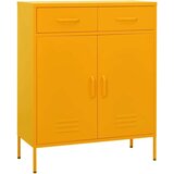 Ormarić za pohranu boja senfa 80 x 35 x 101 5 cm čelični | shoptok.hr