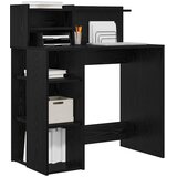  Stol s policom Crni hrast 90 x 48 x 101,5 cm Konstruirano drvo | shoptok.hr