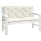 The Living Store Blazina za vrtno klop 2 kosa melanž krem 120x50x7 cm blago - Blazina Za Vrtno Klop, (21657141) | Shoptok.si
