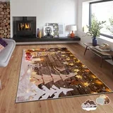 tepih s novogodišnjim motivima Asr-Crpt-27, Pravougaoni, 120 x 180 cm, Šareni