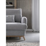Miuform Svetlo siva raztegljiva/s prostorom za shranjevanje kotna sedežna garnitura (levi kot/z ležalnikom) Scandic Lagom – | Shoptok.si
