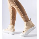 Gemre Beige platform sneakers Guerrino | Shoptok.si