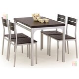 Halmar Jedilna miza Malcolm + 4 stoli - wenge Cene