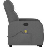 vidaXL Masažni naslonjač na podizanje od tkanine tamnosivi | shoptok.hr