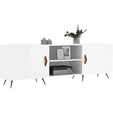 TV ormarić sjajni bijeli 150 x 30 x 50 cm od konstruiranog drva | shoptok.hr