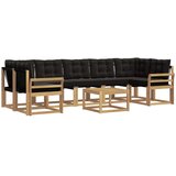  Set vanjskih sofa 8 kom. Bijela i crna | shoptok.hr