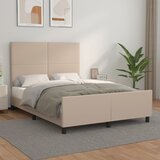 Okvir za krevet s uzglavljem cappuccino 140x200 cm umjetna koža | shoptok.hr