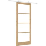  Klizna vrata ORKDAL 93 x 232 cm Masivna borovina i staklo | shoptok.hr