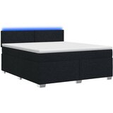  Krevet s box springom, madracem i LED-om Crna 140 x 190 cm | shoptok.hr