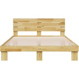  Okvir kreveta uzglavljem bez madraca 135x190 cm puno drvo hrast | Eponuda.com