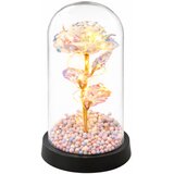  Vječna ruža u staklenoj kupoli LED kristalna rasvjeta 21,5 x 11 cm | shoptok.hr