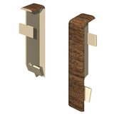 Egger Dekorativna spojnica za lajsne Cubical (Orah smeđa, 2 Kom., Namijenjeno za: Cubical lajsne 14 x 58 mm) | shoptok.hr