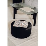 noo.ma Črna klubska mizica s stekleno mizno ploščo 55x105 cm Kob – | Shoptok.si