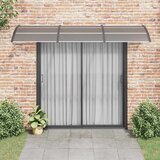 Nadstrešnica za vrata crna 300 x 75 cm polikarbonatna | shoptok.hr