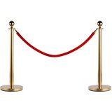 HOMCOM Outsunny ločilnik meja z vrvmi rdeče nerjaveče jeklo F32 x 95 cm zlati, (20710876) | Shoptok.si