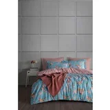 Blue PowderWhite Ranforce Super King Quilt Cover Set (EU) (IT)