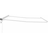  Okvir tende S LED lampica Bijelo 500 × 350 cm Aluminij | shoptok.hr